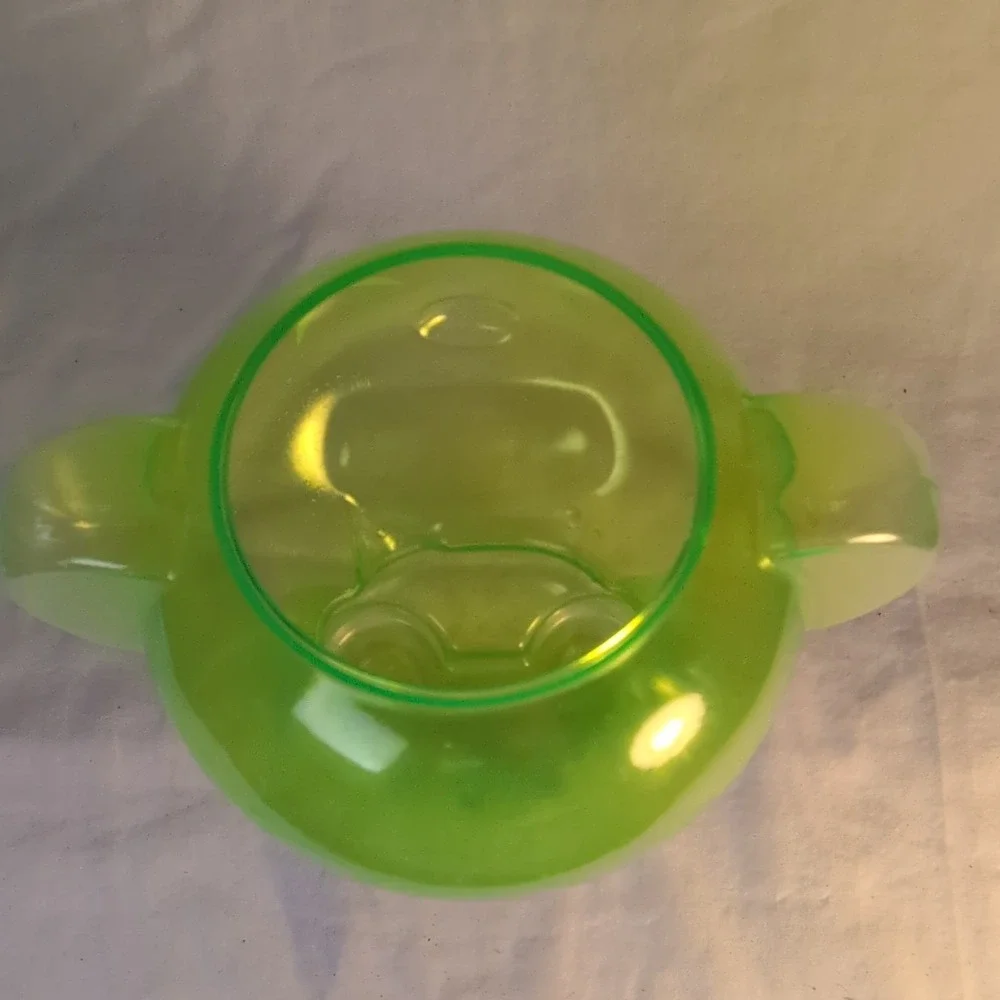SLUSH Green Cartoon Canister French Quarter New Orleans Plastic Jar